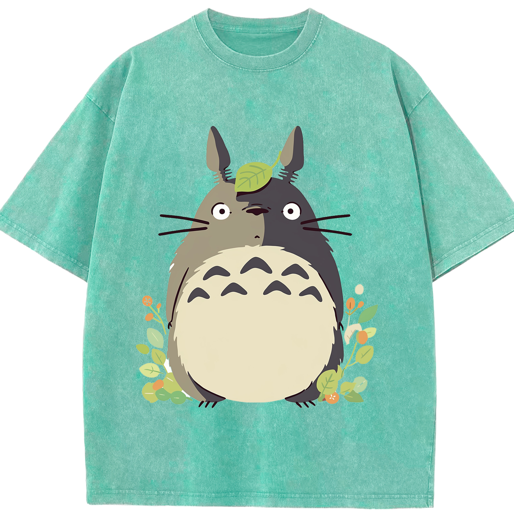 （画像用） となりのトトロ 草壁メイ 草壁サツキ My Neighbor Totoro Satsuki Kusakabe Mei Kusakabe 綿100% ヴィンテージ風 半袖Tシャツ（フロントプリント）